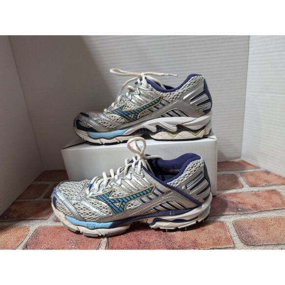 Mizuno Wave Nirvana 7 Women's Running Women's Shoes Sneakers Size 8 Gray Blue - Picture 5 of 8